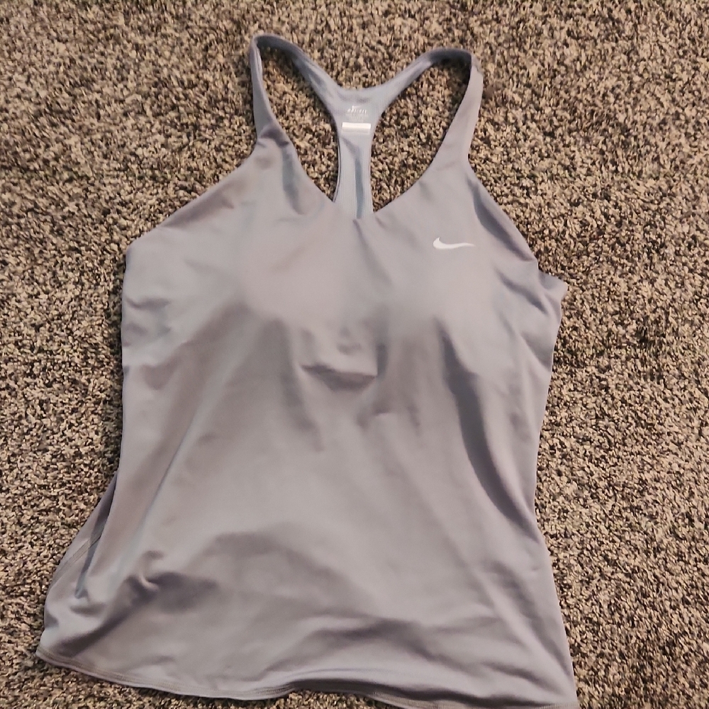 Brand New Without Tags Nike Women's Gray Tank Top Built In Bra😍